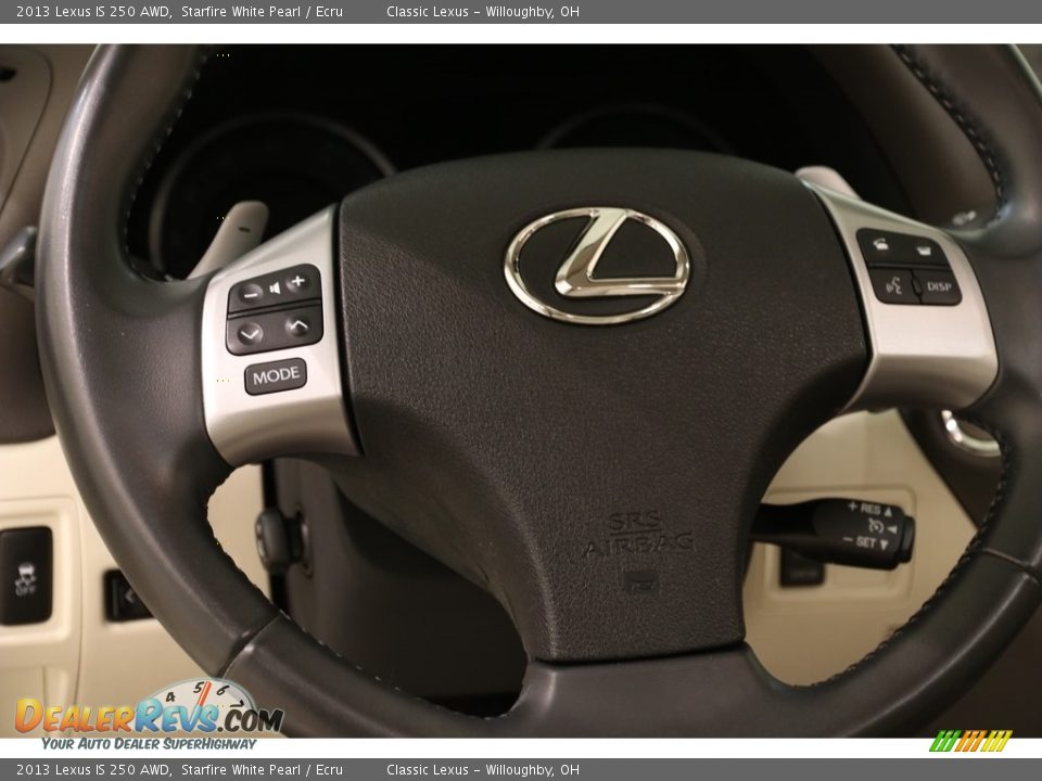 2013 Lexus IS 250 AWD Starfire White Pearl / Ecru Photo #8