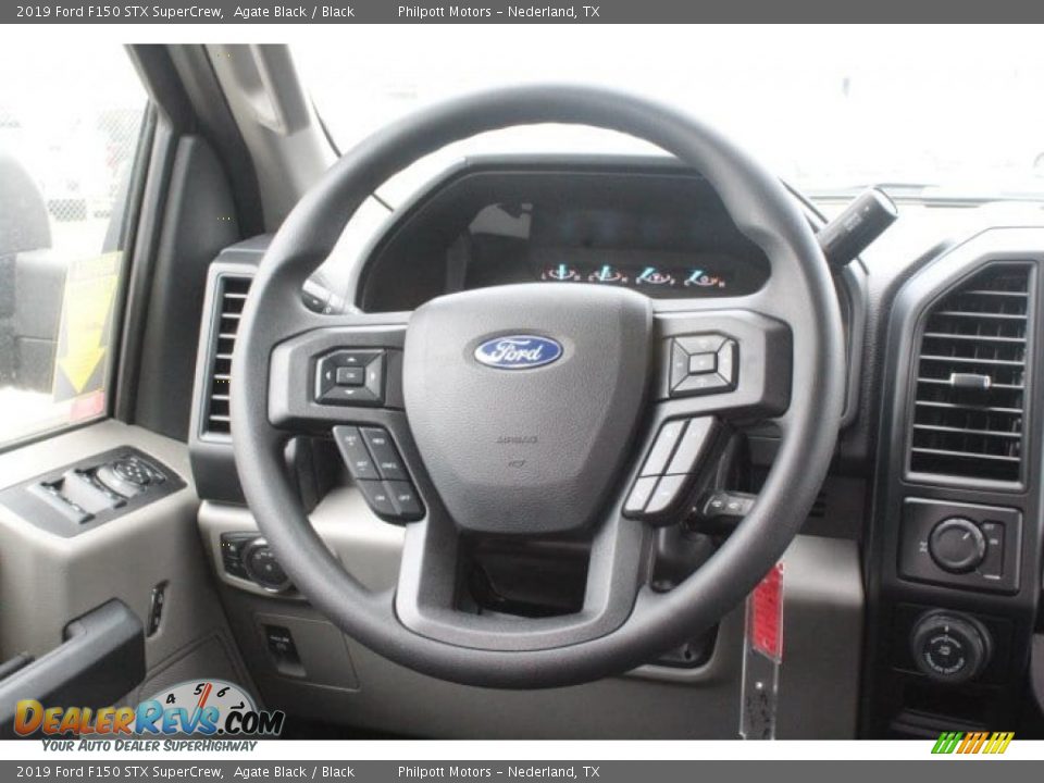 2019 Ford F150 STX SuperCrew Agate Black / Black Photo #19