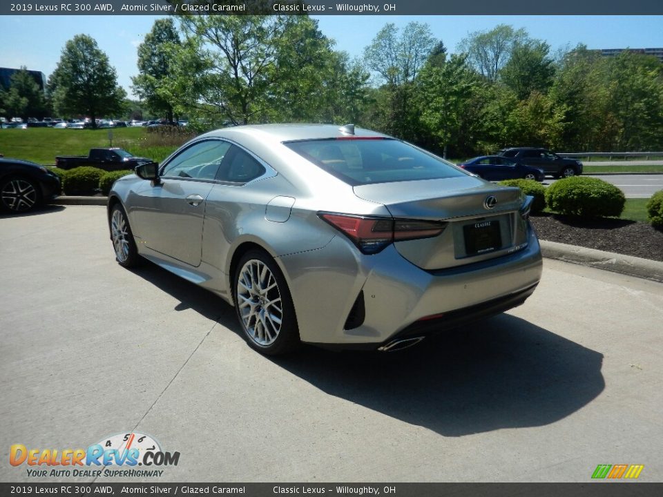 2019 Lexus RC 300 AWD Atomic Silver / Glazed Caramel Photo #3