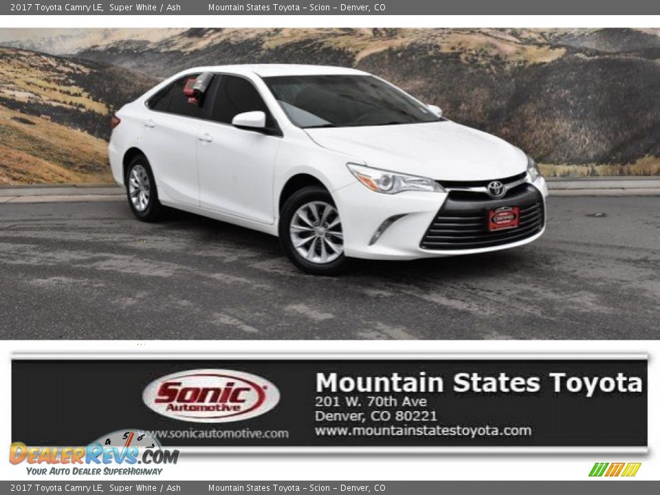 2017 Toyota Camry LE Super White / Ash Photo #1