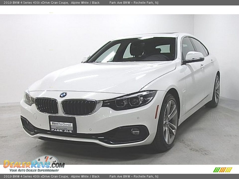 2019 BMW 4 Series 430i xDrive Gran Coupe Alpine White / Black Photo #1