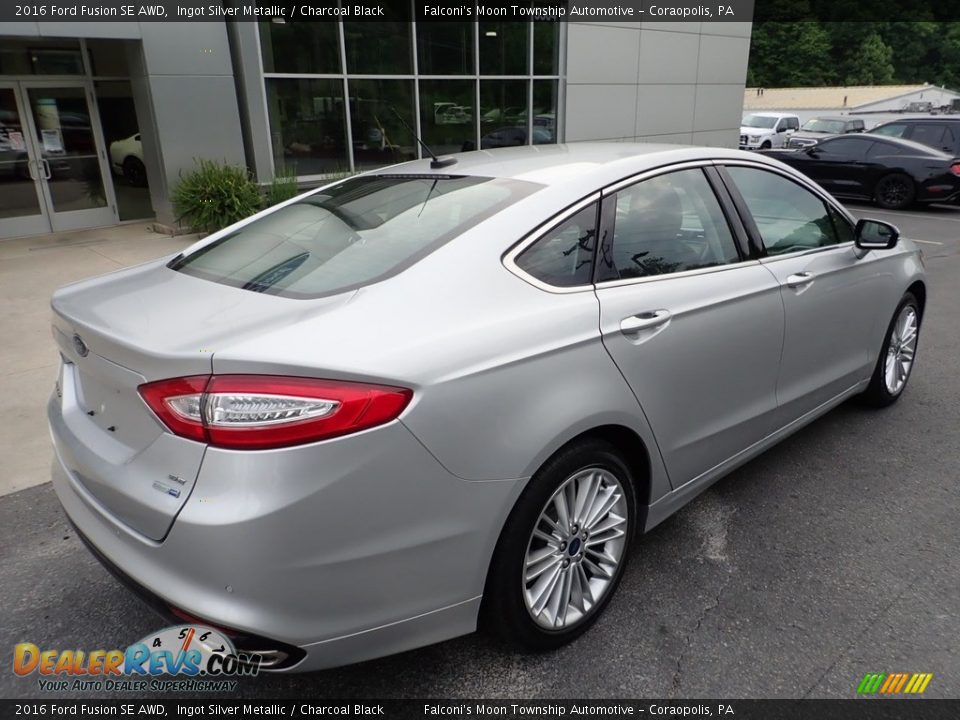 2016 Ford Fusion SE AWD Ingot Silver Metallic / Charcoal Black Photo #2