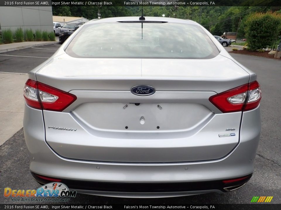 2016 Ford Fusion SE AWD Ingot Silver Metallic / Charcoal Black Photo #3