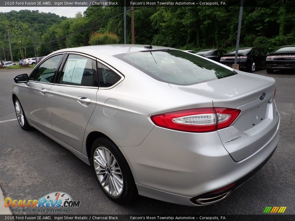 2016 Ford Fusion SE AWD Ingot Silver Metallic / Charcoal Black Photo #5