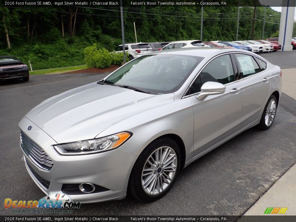 2016 Ford Fusion SE AWD Ingot Silver Metallic / Charcoal Black Photo #7