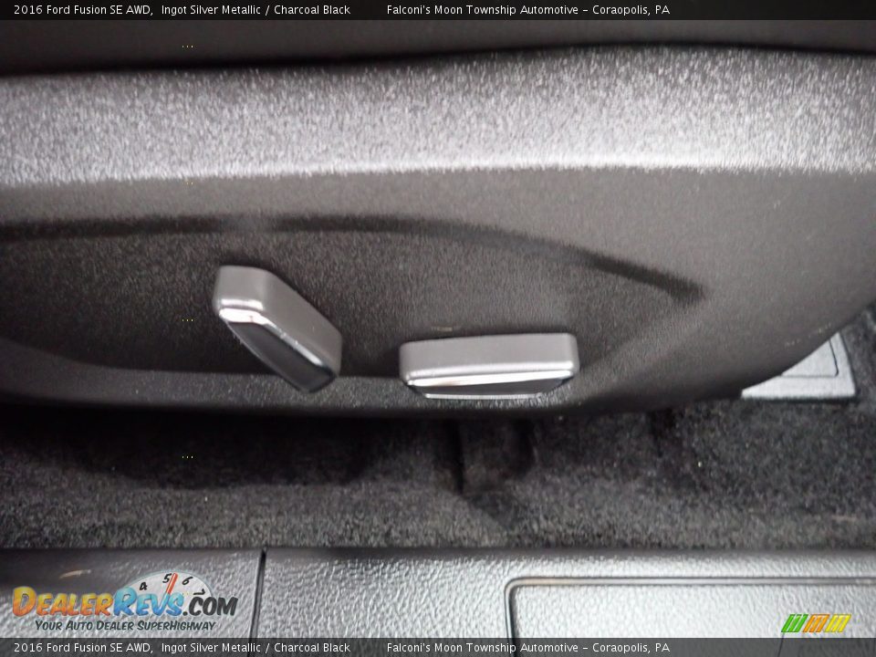 2016 Ford Fusion SE AWD Ingot Silver Metallic / Charcoal Black Photo #13