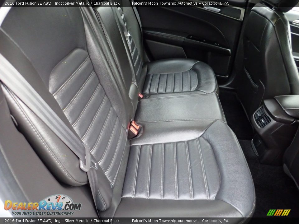 2016 Ford Fusion SE AWD Ingot Silver Metallic / Charcoal Black Photo #15