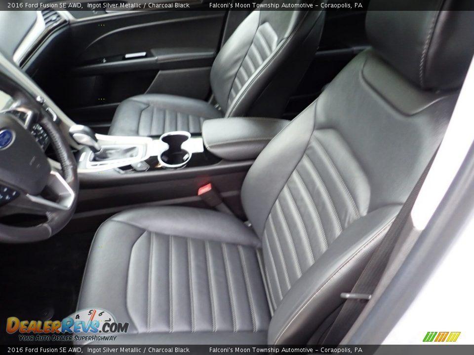 2016 Ford Fusion SE AWD Ingot Silver Metallic / Charcoal Black Photo #16