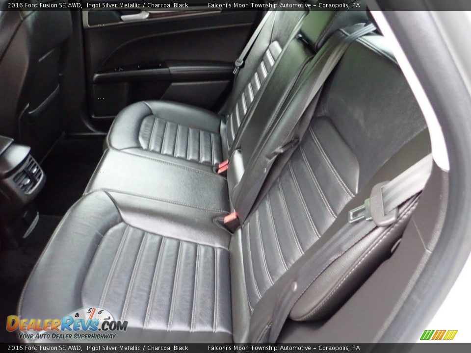 2016 Ford Fusion SE AWD Ingot Silver Metallic / Charcoal Black Photo #17
