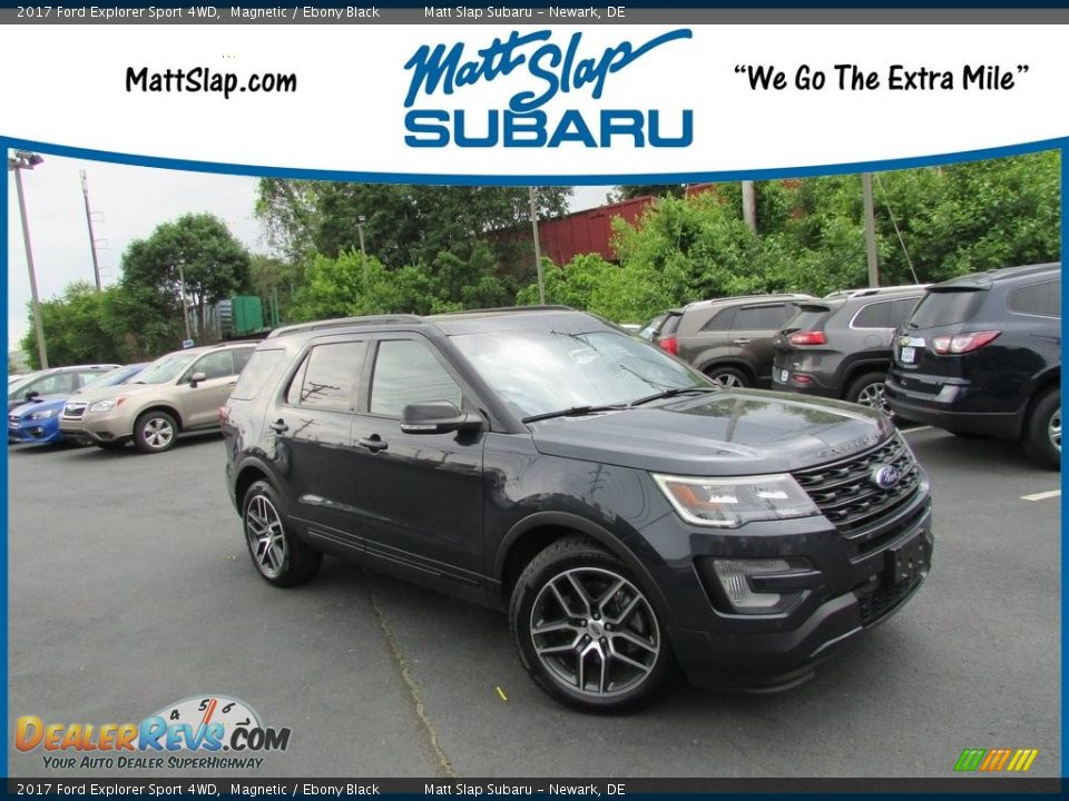 2017 Ford Explorer Sport 4WD Magnetic / Ebony Black Photo #1