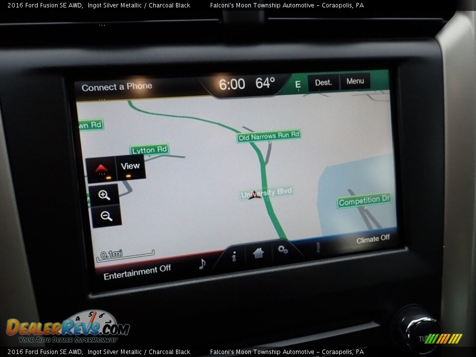 2016 Ford Fusion SE AWD Ingot Silver Metallic / Charcoal Black Photo #21