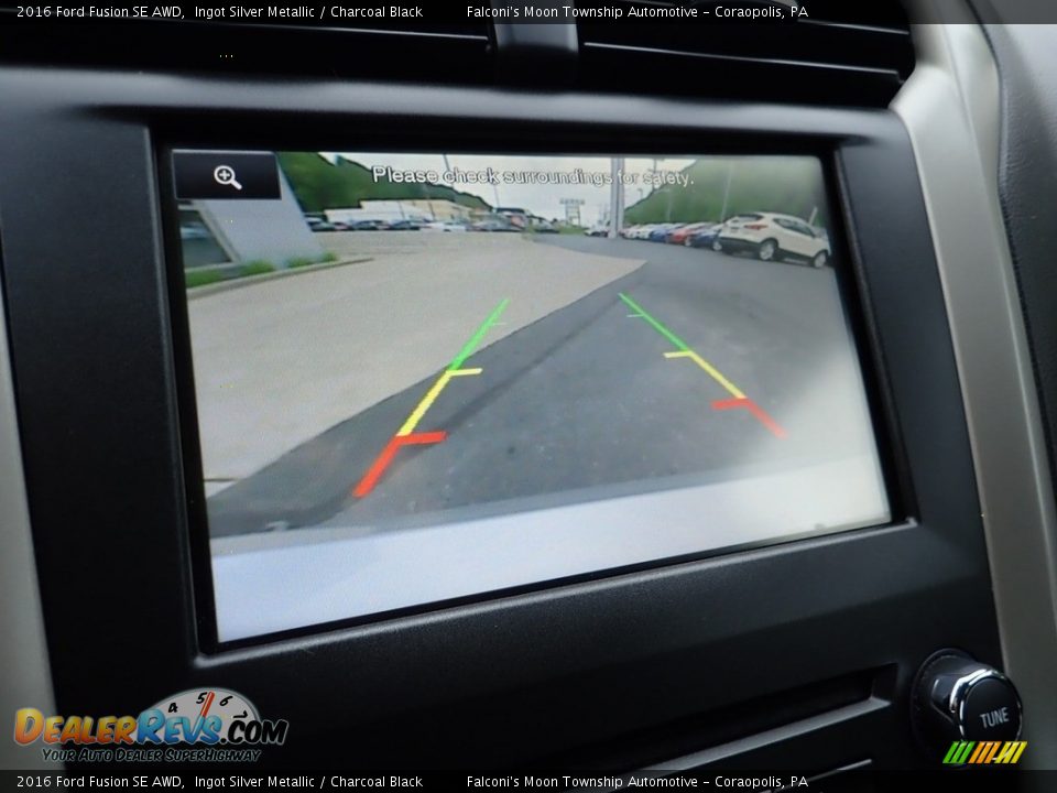 2016 Ford Fusion SE AWD Ingot Silver Metallic / Charcoal Black Photo #25