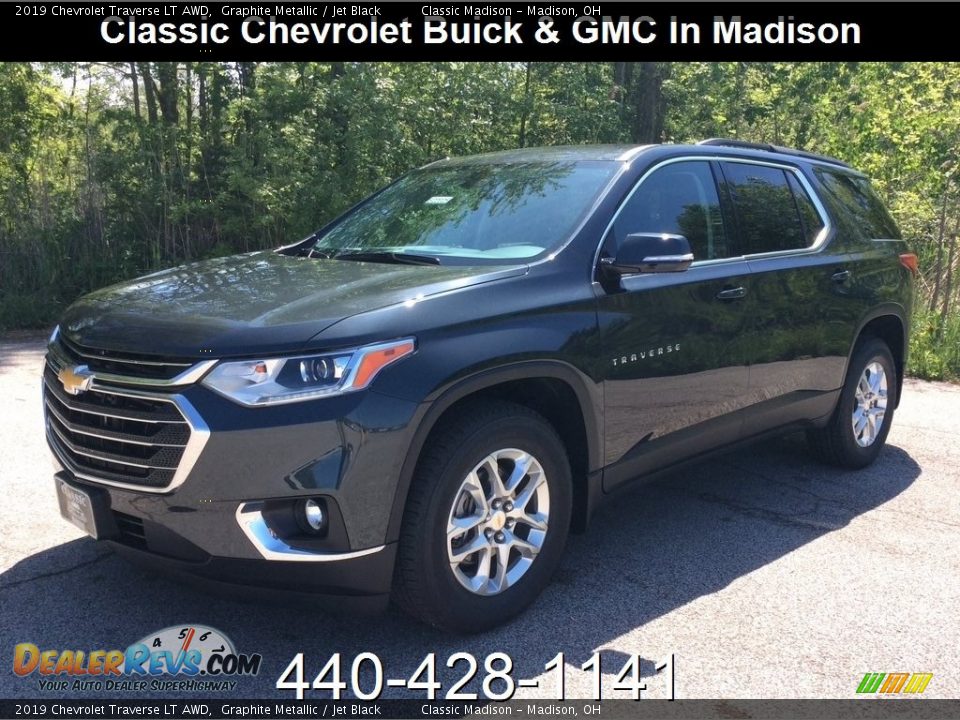 2019 Chevrolet Traverse LT AWD Graphite Metallic / Jet Black Photo #1