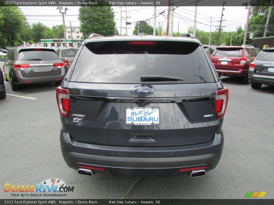 2017 Ford Explorer Sport 4WD Magnetic / Ebony Black Photo #7