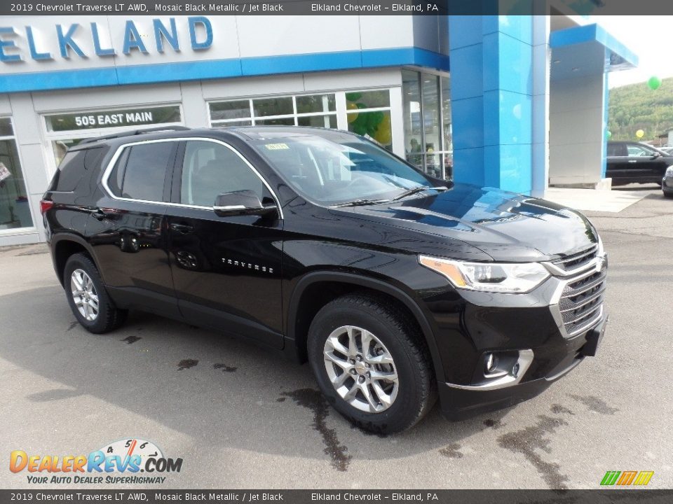 2019 Chevrolet Traverse LT AWD Mosaic Black Metallic / Jet Black Photo #1