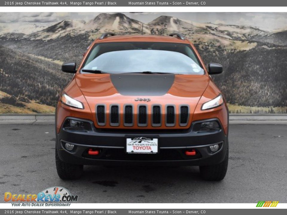 2016 Jeep Cherokee Trailhawk 4x4 Mango Tango Pearl / Black Photo #4