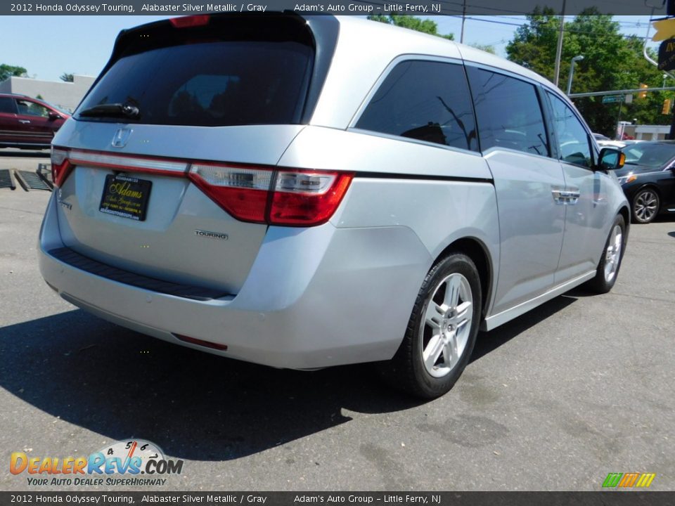 2012 Honda Odyssey Touring Alabaster Silver Metallic / Gray Photo #4