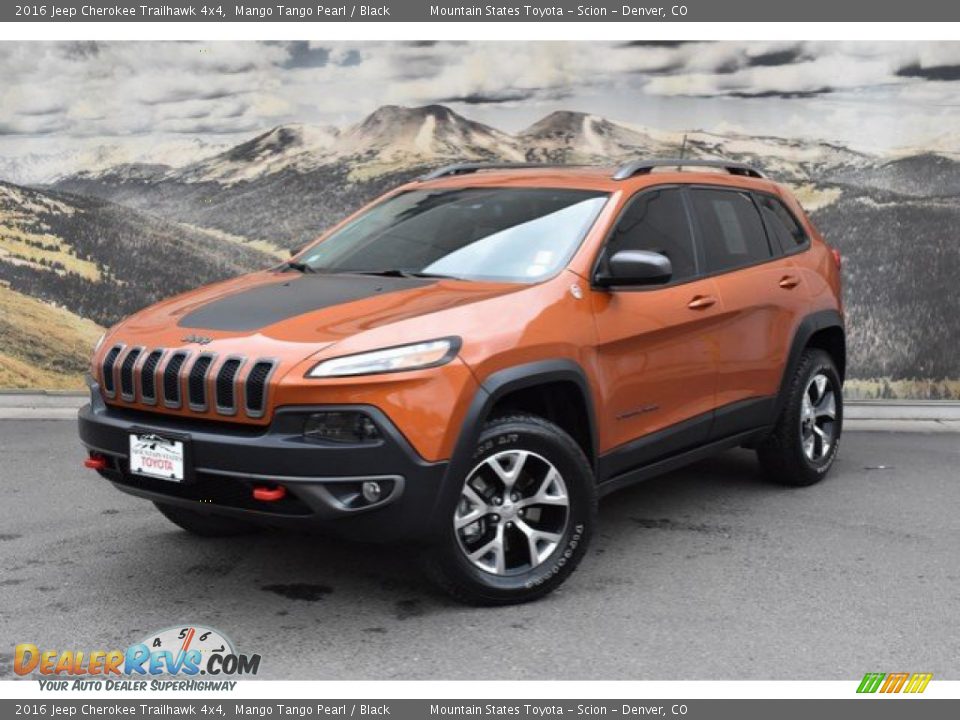 2016 Jeep Cherokee Trailhawk 4x4 Mango Tango Pearl / Black Photo #5