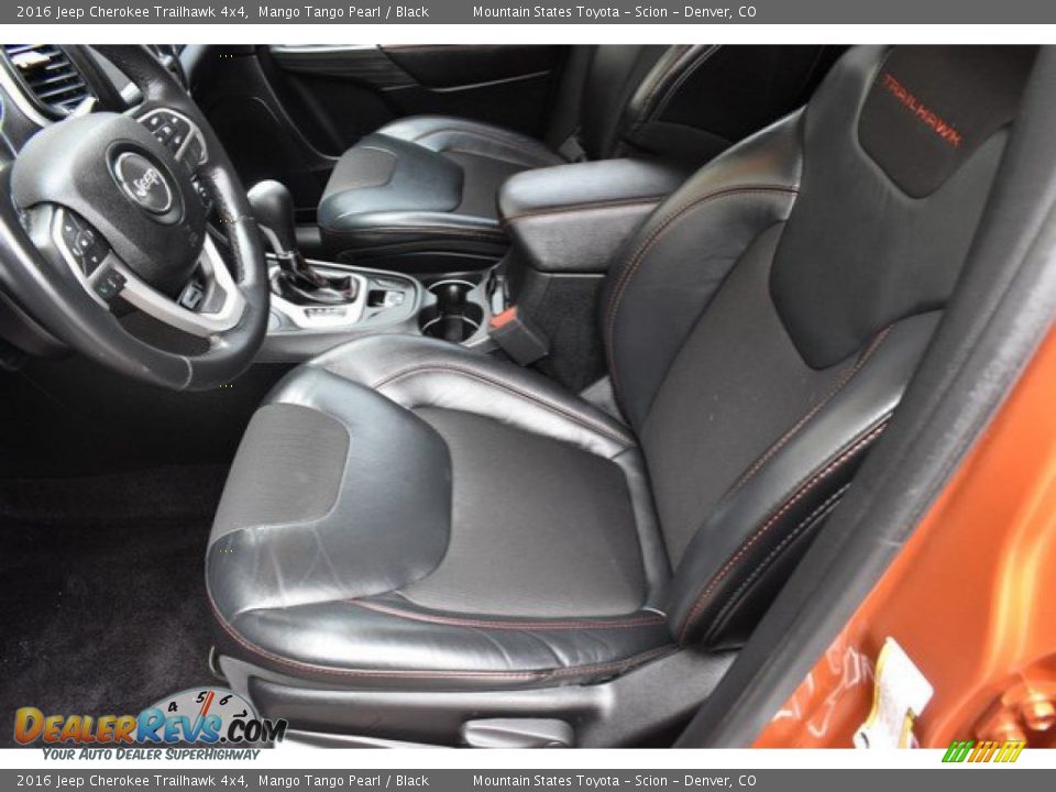 2016 Jeep Cherokee Trailhawk 4x4 Mango Tango Pearl / Black Photo #11