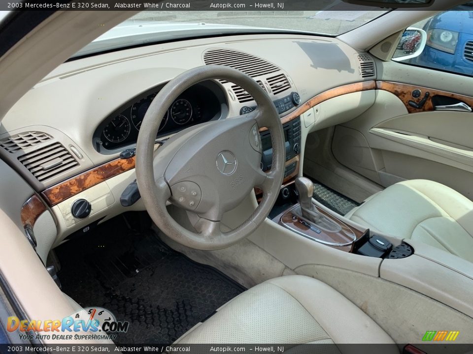 2003 Mercedes-Benz E 320 Sedan Alabaster White / Charcoal Photo #12