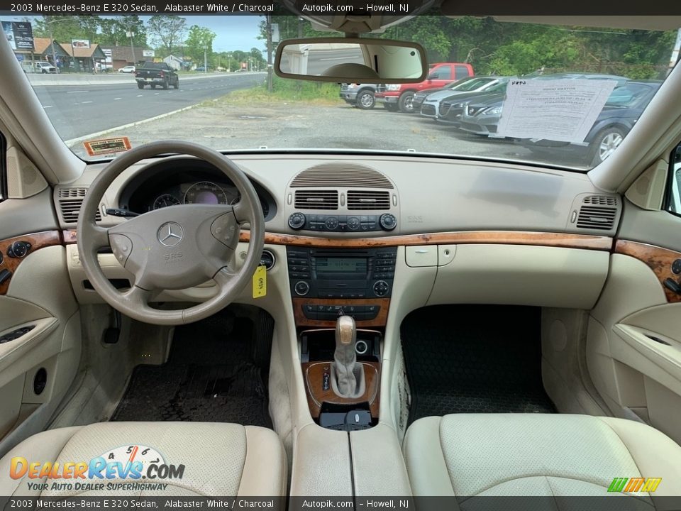 2003 Mercedes-Benz E 320 Sedan Alabaster White / Charcoal Photo #13