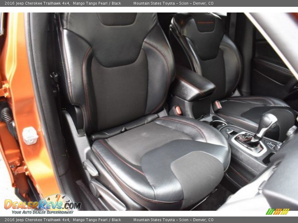 2016 Jeep Cherokee Trailhawk 4x4 Mango Tango Pearl / Black Photo #18