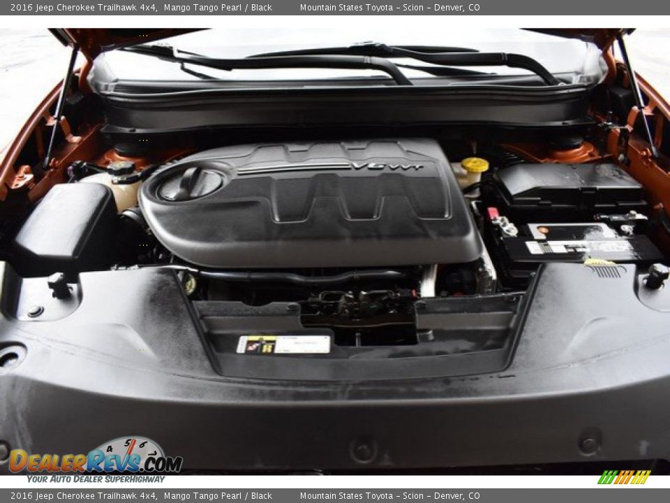 2016 Jeep Cherokee Trailhawk 4x4 Mango Tango Pearl / Black Photo #27