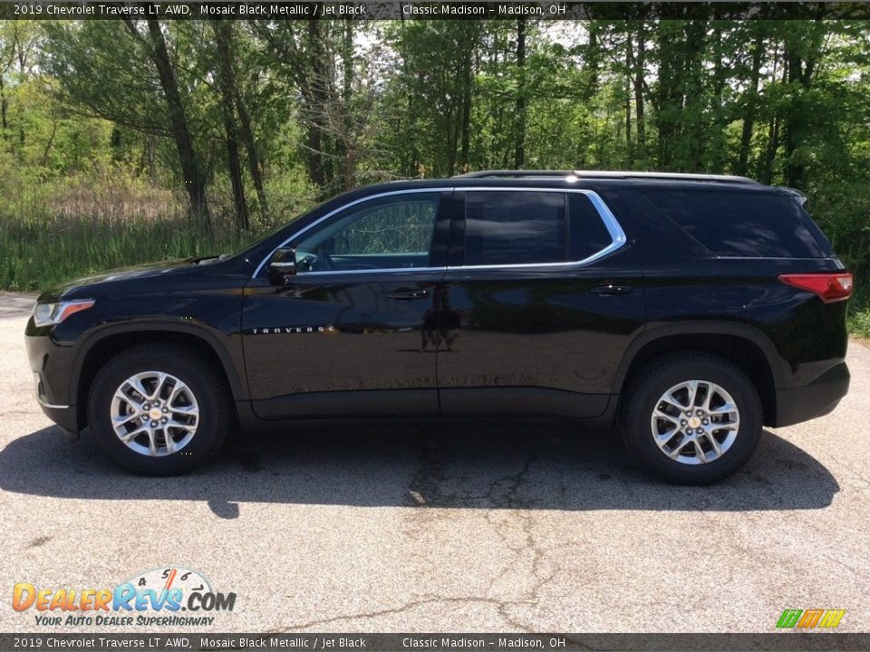 2019 Chevrolet Traverse LT AWD Mosaic Black Metallic / Jet Black Photo #3