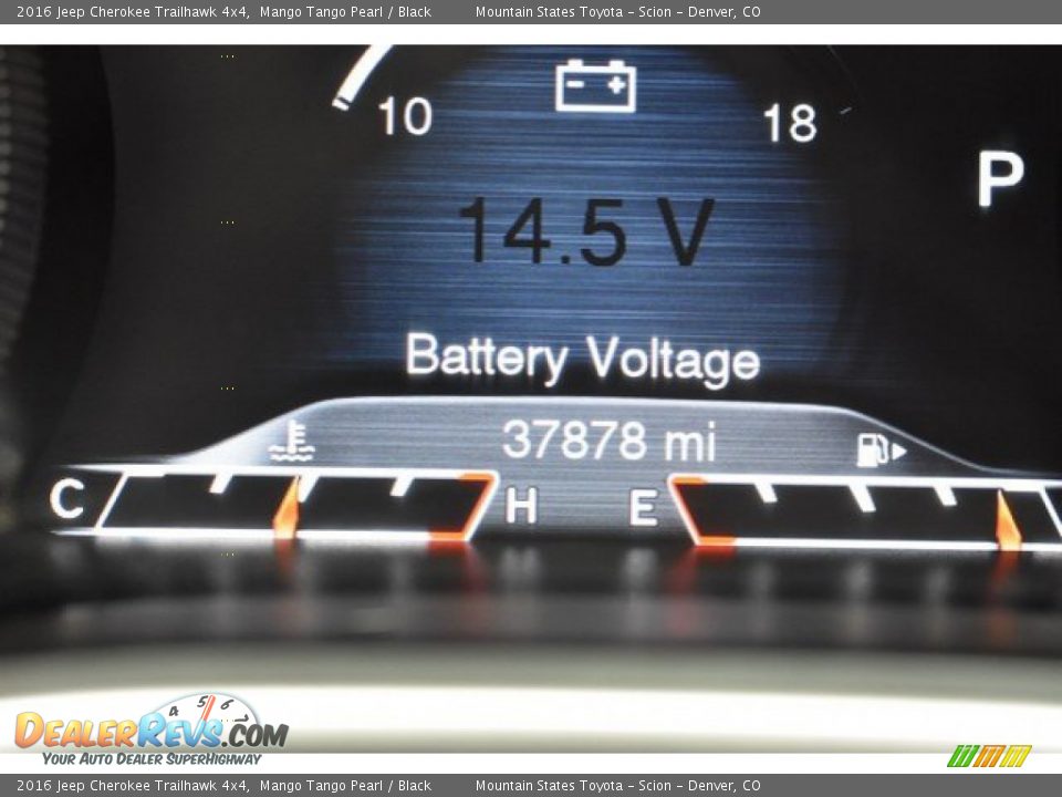 2016 Jeep Cherokee Trailhawk 4x4 Mango Tango Pearl / Black Photo #29