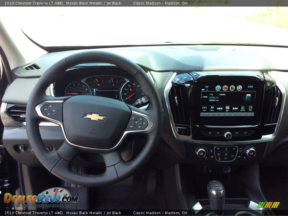 2019 Chevrolet Traverse LT AWD Mosaic Black Metallic / Jet Black Photo #12