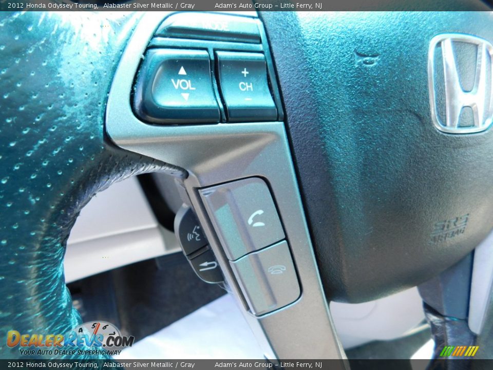 2012 Honda Odyssey Touring Alabaster Silver Metallic / Gray Photo #29