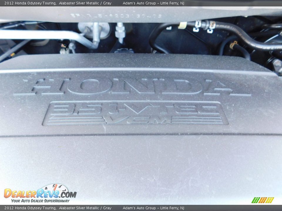 2012 Honda Odyssey Touring Alabaster Silver Metallic / Gray Photo #34