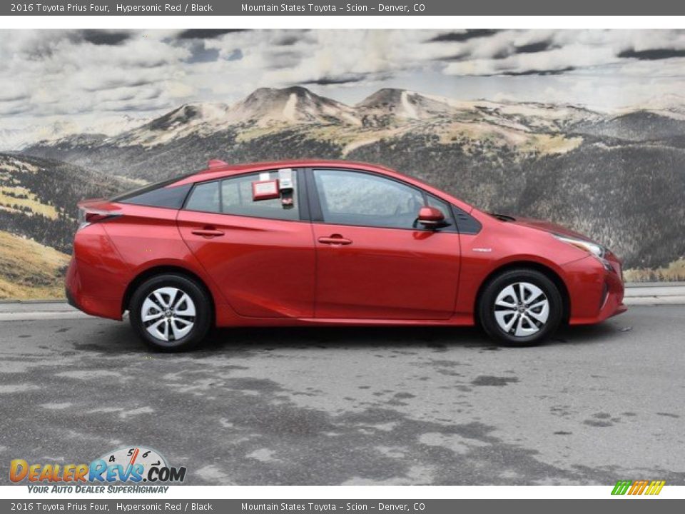 2016 Toyota Prius Four Hypersonic Red / Black Photo #2