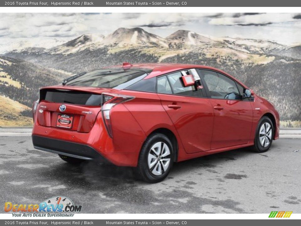 2016 Toyota Prius Four Hypersonic Red / Black Photo #3