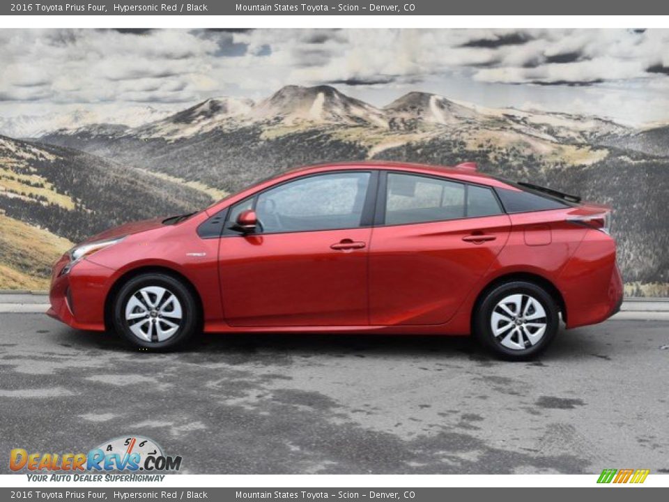 2016 Toyota Prius Four Hypersonic Red / Black Photo #6