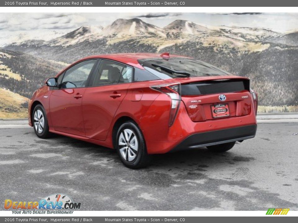 2016 Toyota Prius Four Hypersonic Red / Black Photo #7