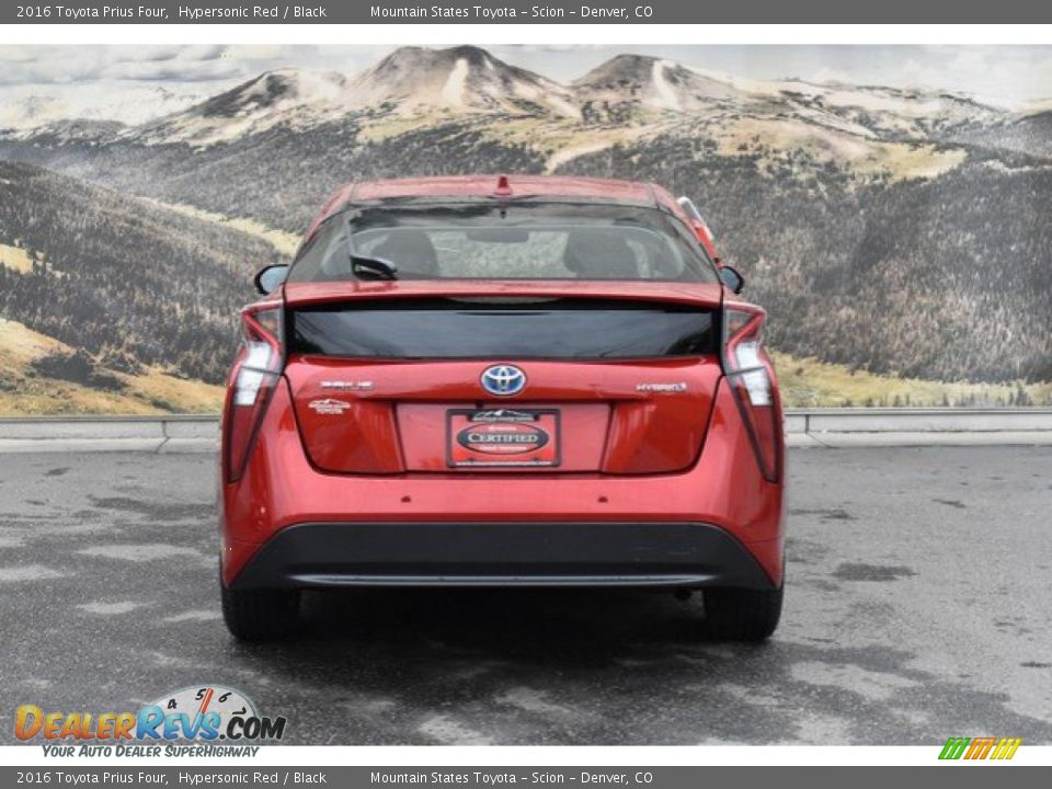 2016 Toyota Prius Four Hypersonic Red / Black Photo #8
