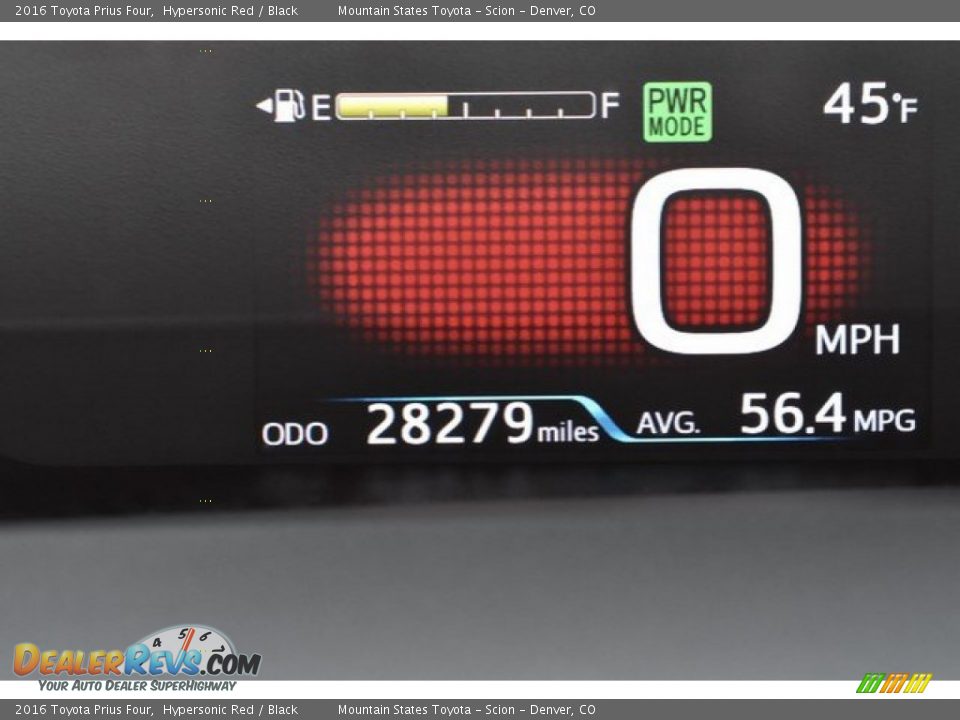 2016 Toyota Prius Four Hypersonic Red / Black Photo #30