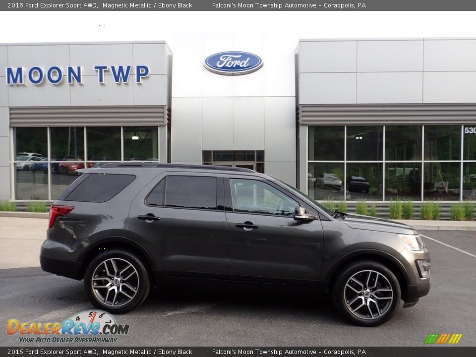 2016 Ford Explorer Sport 4WD Magnetic Metallic / Ebony Black Photo #1