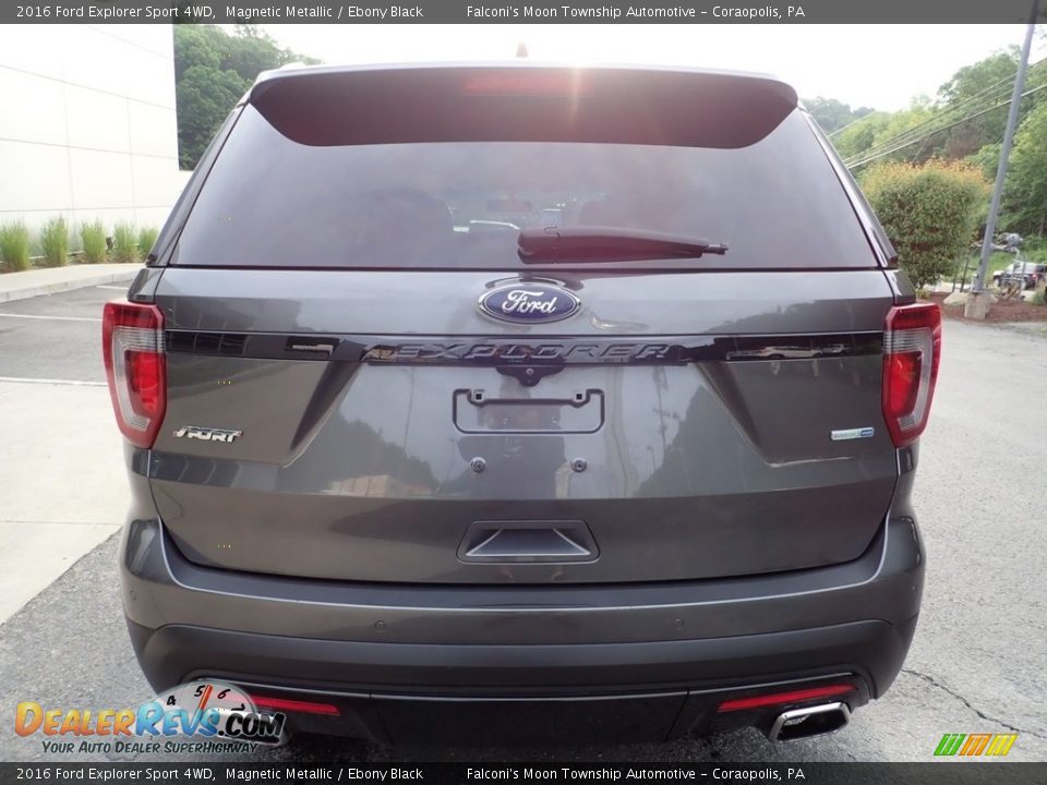 2016 Ford Explorer Sport 4WD Magnetic Metallic / Ebony Black Photo #3