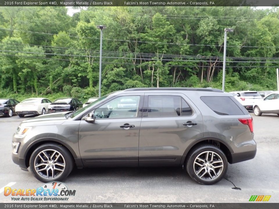 2016 Ford Explorer Sport 4WD Magnetic Metallic / Ebony Black Photo #6