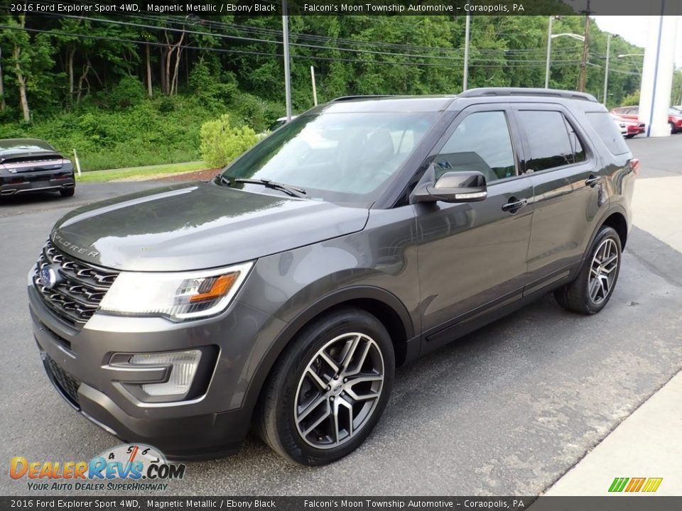 2016 Ford Explorer Sport 4WD Magnetic Metallic / Ebony Black Photo #7