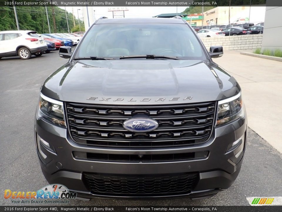 2016 Ford Explorer Sport 4WD Magnetic Metallic / Ebony Black Photo #8