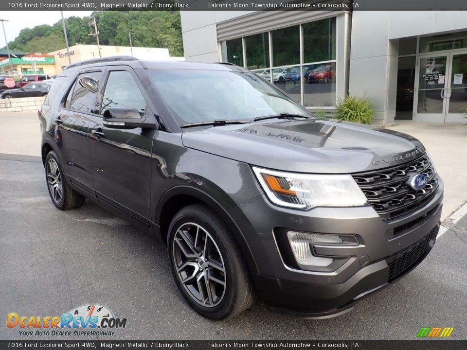 2016 Ford Explorer Sport 4WD Magnetic Metallic / Ebony Black Photo #9