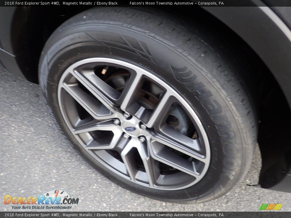2016 Ford Explorer Sport 4WD Magnetic Metallic / Ebony Black Photo #10