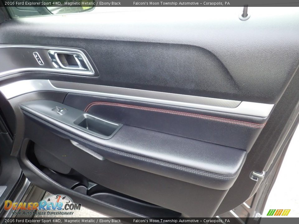 2016 Ford Explorer Sport 4WD Magnetic Metallic / Ebony Black Photo #13