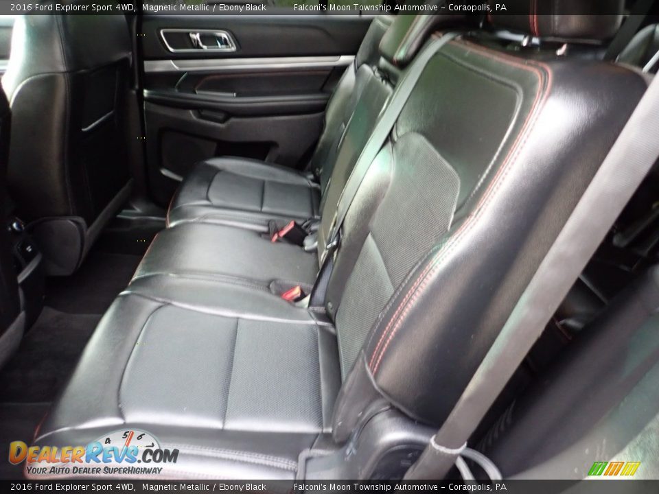 2016 Ford Explorer Sport 4WD Magnetic Metallic / Ebony Black Photo #17