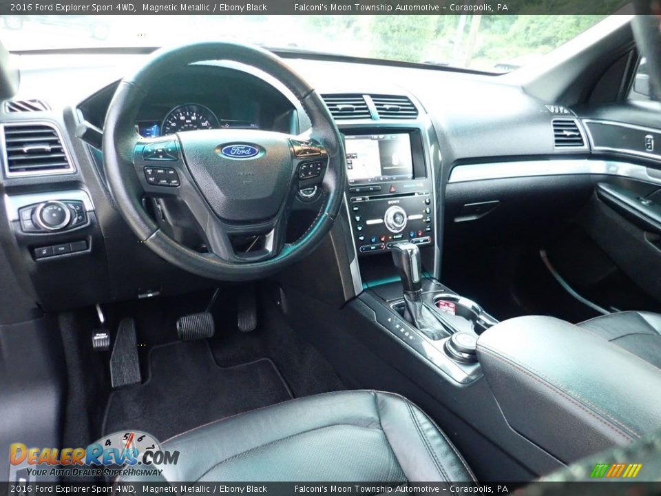 2016 Ford Explorer Sport 4WD Magnetic Metallic / Ebony Black Photo #18