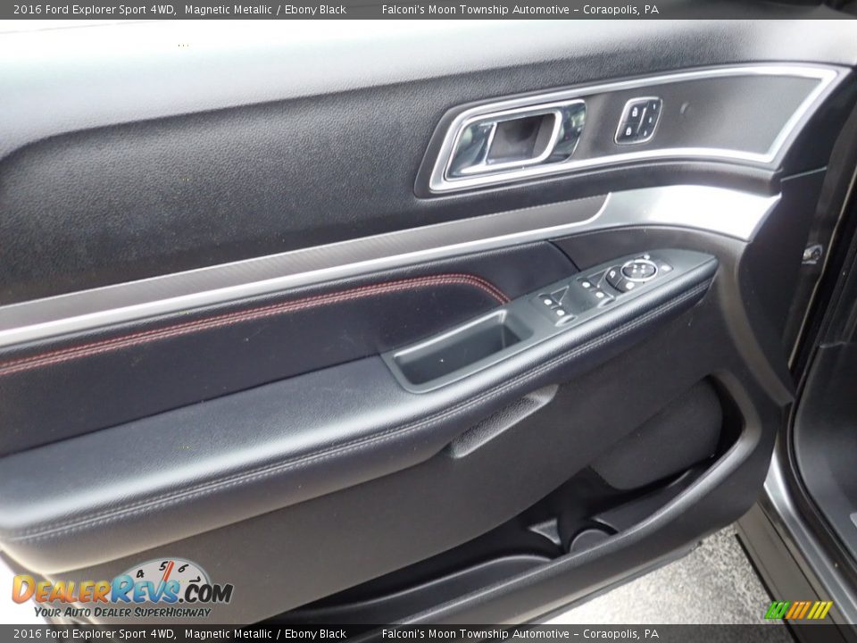 2016 Ford Explorer Sport 4WD Magnetic Metallic / Ebony Black Photo #19