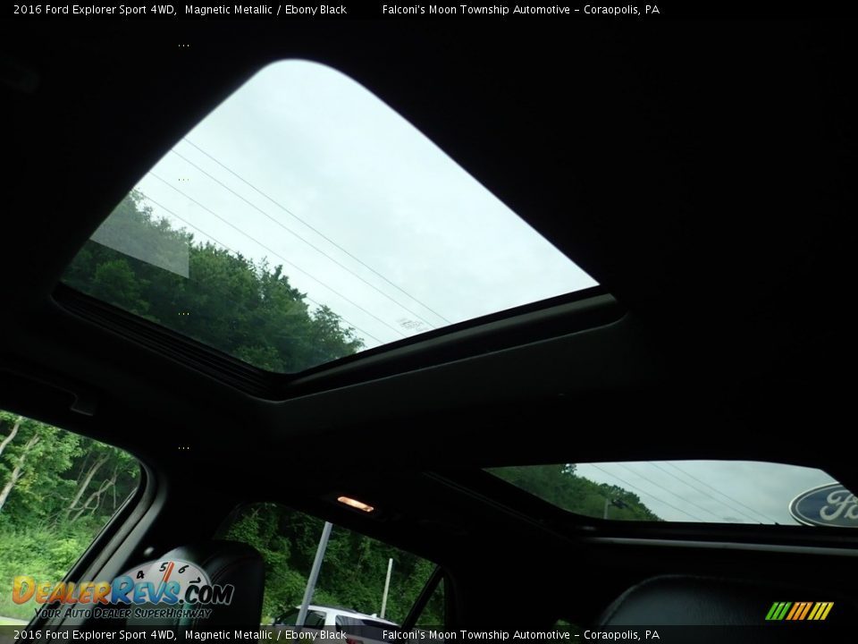 2016 Ford Explorer Sport 4WD Magnetic Metallic / Ebony Black Photo #20